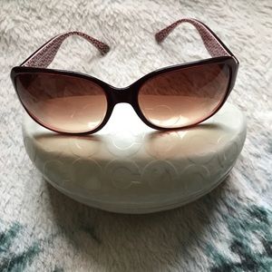 Coach sunglasses with original Coach hard case and cloth